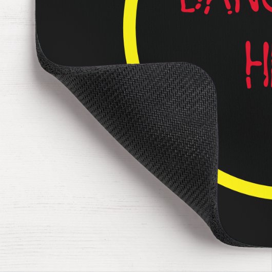 Bang Head hier - Grappige Stress Relief Muismat (Hoek)