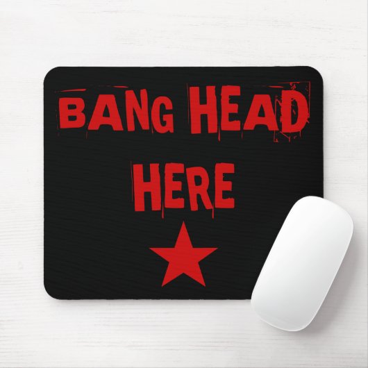 Bang Head Hier Mousepad Muismat (Met muis)