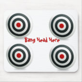 Bang Head Mousepad Muismat (Voorkant)