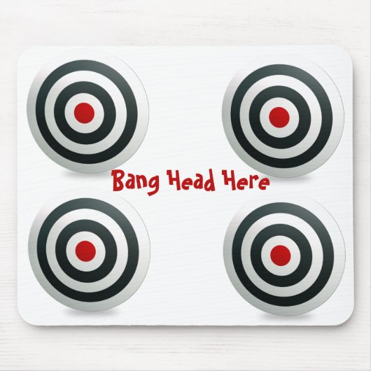 Bang Head Mousepad Muismat (Voorkant)