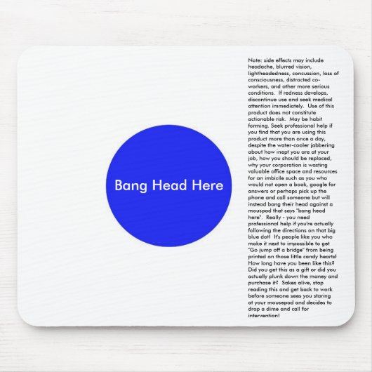 Bang Head Muismat (Voorkant)