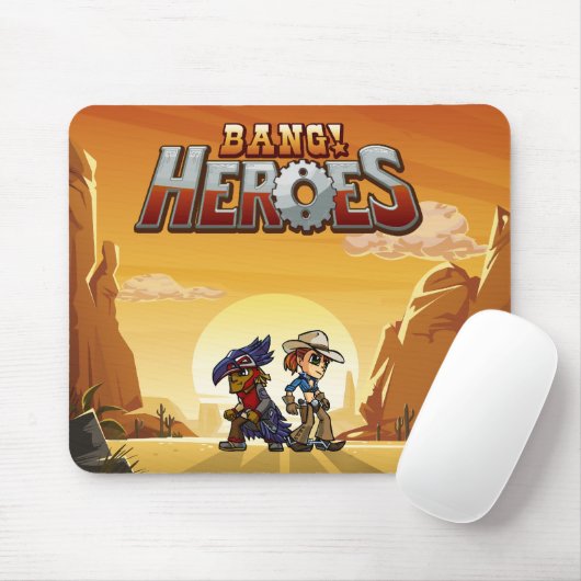 Bang! Heroes Mousepad Muismat (Met muis)