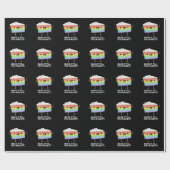 Bang het tot je het grappig maakt om te baken, don cadeaupapier (Vlak)