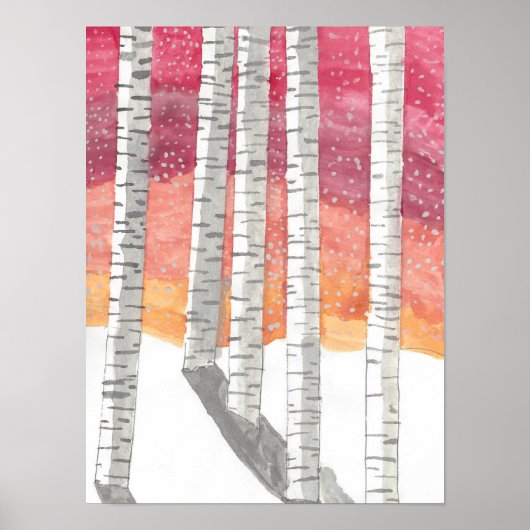 Bang in de sneeuw poster (Voorkant)