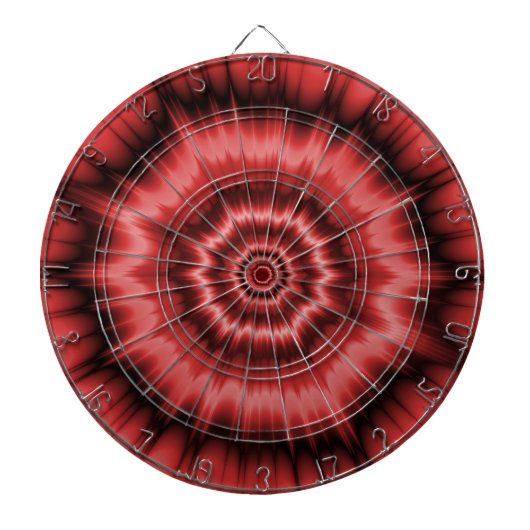 Bang in het rode dartboard dartbord (Voorkant)