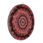 Bang in het rode dartboard dartbord (Voorkant Links)