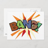 BANG Leuke Retro Strip Pop Art Briefkaart (Voorkant / Achterkant)