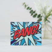 BANG Leuke Retro Strip Pop Art Briefkaart (Staand voorkant)
