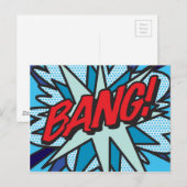 BANG Leuke Retro Strip Pop Art Briefkaart (Voorkant / Achterkant)