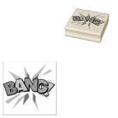 BANG Leuke Retro Strip Pop Art Rubberstempel (Gestempeld)