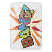 BANG Leuke Retro Stripboek Pop Art Badmat (Voorkant Verticaal)