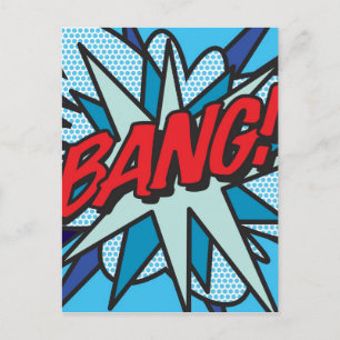 BANG Leuke Retro Stripboek Pop Art Briefkaart