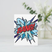 BANG Leuke Retro Stripboek Pop Art Briefkaart (Staand voorkant)