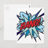 BANG Leuke Retro Stripboek Pop Art Briefkaart (Voorkant / Achterkant)