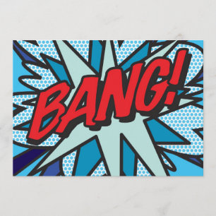 BANG Leuke Retro Stripboek Pop Art Kaart