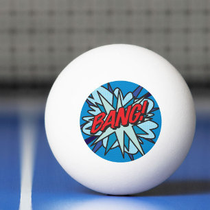 BANG Leuke Retro Stripboek Pop Art Pingpongbal