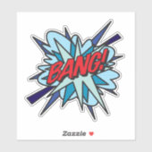 BANG Leuke Retro Stripboek Pop Art Sticker (Vel)