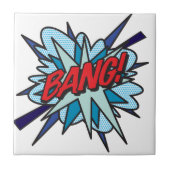 BANG Leuke Retro Stripboek Pop Art Tegeltje (Voorkant)