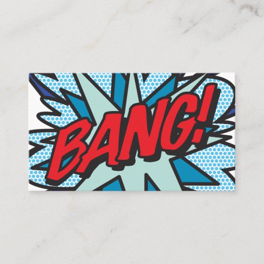 BANG Leuke Retro Stripboek Visitekaartje (Voorkant)