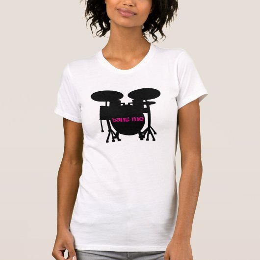 Bang me drum Roze T-shirt instellen (Voorkant)