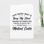 Bang My Head Medical Coder Programmer ICD Kaart (Voorkant)