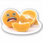 Bang Oranje Sticker (Voorkant)