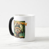 Bang Otter in Halloween pompoen kostuum Magische Mok (Voorkant links)