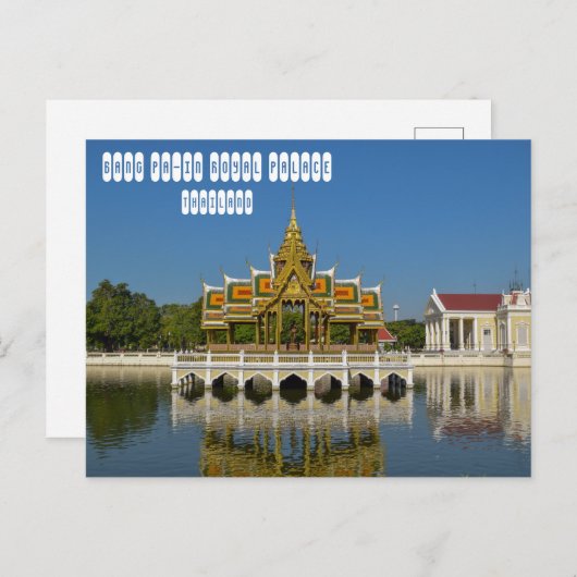 Bang Pa-in-Royal Palace in Thailand Briefkaart (Voorkant / Achterkant)