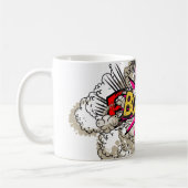 Bang, pop, BOOM. Koffiemok (Links)