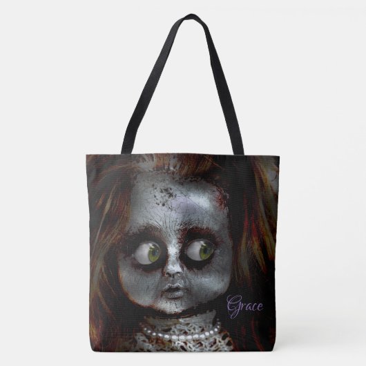 Bang Pop Eng Halloween Monogram Tote Bag (Voorkant)