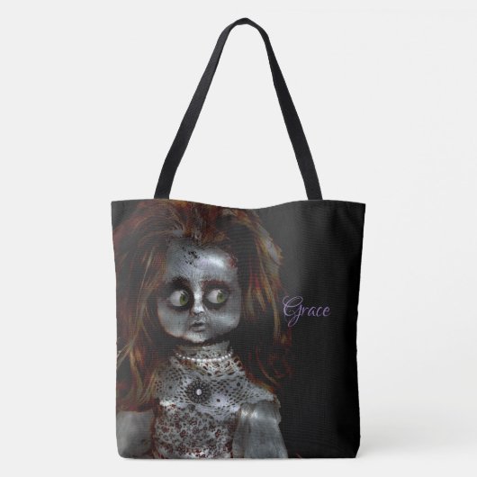 Bang Pop Eng Halloween Monogram Tote Bag (Achterkant)