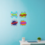 Bang Pow Boom Zap Pop Art 24" Muurstickers<br><div class="desc">4 Grote Pop Art Wall Decals - - Verander de grootte van deze decals door de grootte van het Decal Sheet te wijzigen - 4 formaten - van 12 x 12 inch tot 36 x 36 inch - - Deze zijn gedrukt op een transparante achtergrond, maar u kunt als u...</div>