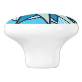 BANG Pret Cool Retro Comic Book Pop Art Keramische Knop (Zijkant)