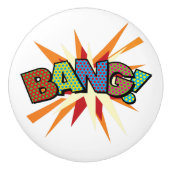 BANG Pret Retro Comic Book Pop Art Keramische Knop (Voorkant)