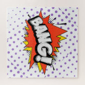 Bang Retro Action Comic Book Bubble Legpuzzel (Horizontaal)