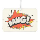 Bang Retro Action Comic Book Bubble Luchtverfrisser (Achterkant)