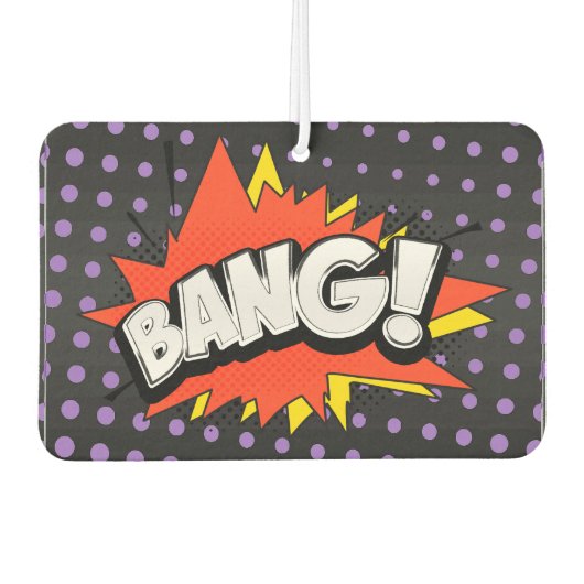 Bang Retro Action Comic Book Bubble Luchtverfrisser (Voorkant)