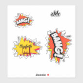 Bang Retro Action Comic Book Bubble Sticker (Vel)
