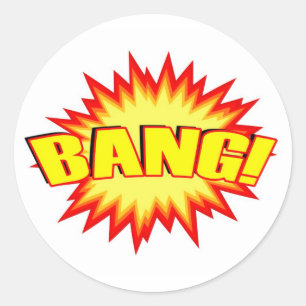 Bang! Ronde Sticker