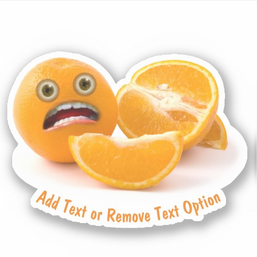 Bang Sinaasappel Sticker (Voorkant)