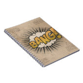BANG!  stripboek Steampunk Pop Notitieboek (Rechterzijde)
