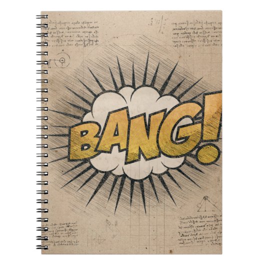 BANG!  stripboek Steampunk Pop Notitieboek (Voorkant)