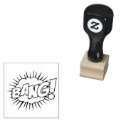 BANG!  stripboek Steampunk Pop Rubberstempel (Gestempeld)