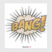 BANG!  stripboek Steampunk Pop Sticker (Vel)