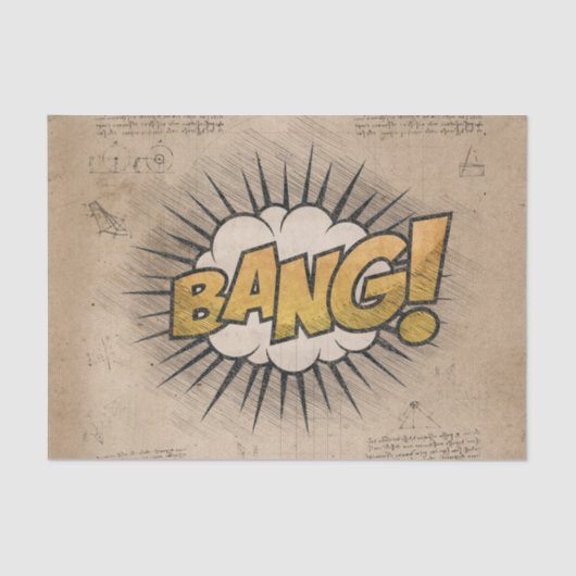 BANG! stripboek Steampunk Pop Tissuepapier (Voorkant)