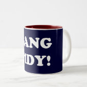 "BANG TIDY!" TWEEKLEURIGE KOFFIEMOK (Voorkant rechts)