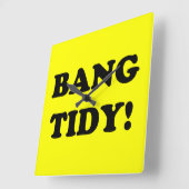 "BANG TIDY!" VIERKANTE KLOK (Hoek)
