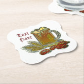 Bang voor baarmoederbakkersbout (bout) kartonnen onderzetters (Gekanteld)