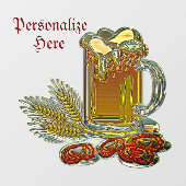 Bang voor baarmoederbakkersbout (bout) raamsticker (Vel)