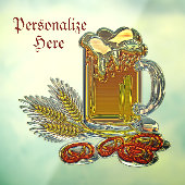 Bang voor baarmoederbakkersbout (bout) raamsticker (Vel 3)